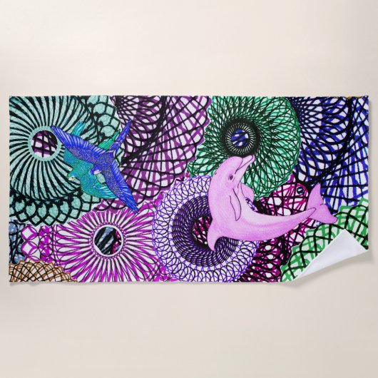 Dolphin Harmony Strandtuch (Vorderseite)
