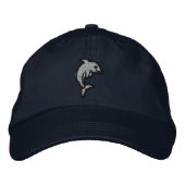 Dolphin Hat Bestickte Baseballkappe (Vorderseite)