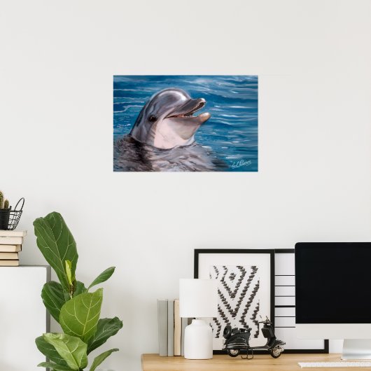 DOLPHIN HEAD POSTER (Heimbüro)