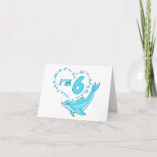 Dolphin Heart 6. Geburtstag Einladung