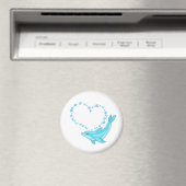 Dolphin Heart Magnet (In Situ (Geschirrspüler))