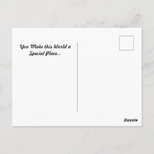 Dolphin Heart Postkarte (Rückseite)