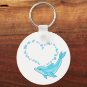 Dolphin Heart Schlüsselanhänger (Vorderseite)