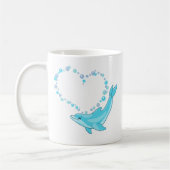 Dolphin-Herz Kaffeetasse (Links)