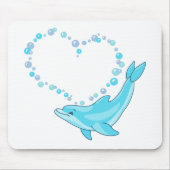 Dolphin-Herz Mousepad (Vorne)