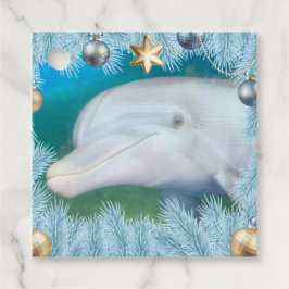 Dolphin Holiday Gift Tag Geschenkanhänger