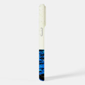 Dolphin im Meer, funkelnd, mit Monogramm iPhone Hülle (Rechte Seite)