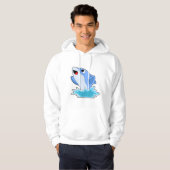 Dolphin im Wasser Hoodie (Vorne ganz)