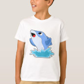 Dolphin im Wasser T-Shirt (Vorderseite)