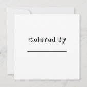 Dolphin in den Wellen | Farbseite des Kindes (Rückseite)