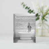 Dolphin in der Badewanne Postkarte (Stehend Vorderseite)