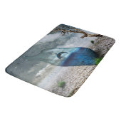 Dolphin in einer Flasche Badematte (Schrägansicht)