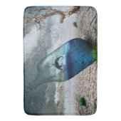 Dolphin in einer Flasche Badematte (Vorderseite Vertikal)