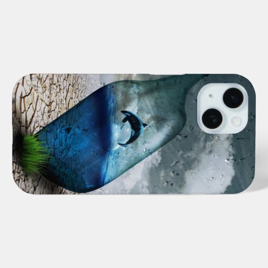 Dolphin in einer Flasche Case-Mate iPhone Hülle (Rückseite (Horizontal))
