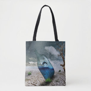 Dolphin in einer Flasche Tasche