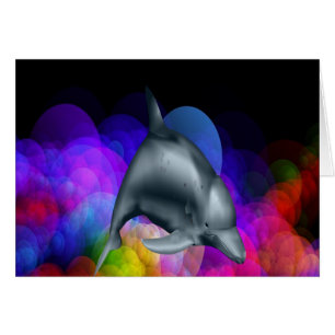 Dolphin in farbigem Wasser