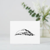 Dolphin in Flammen Postkarte (Stehend Vorderseite)