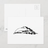 Dolphin in Flammen Postkarte (Vorne/Hinten)