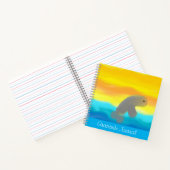 Dolphin in Flight Dankesblatt Notizblock (Innenseite)