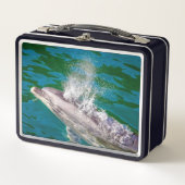 Dolphin in Milford Sound, Neuseeland Metall Brotdose (Vorderseite)