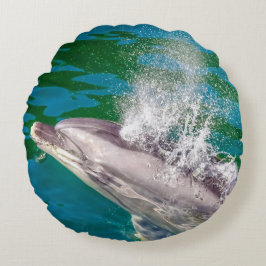 Dolphin in Milford Sound, Neuseeland Rundes Kissen