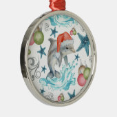 Dolphin in Santa Hat Christmas Ornament Keepsake (Rechts)