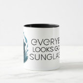 Dolphin in Shades – Whale & Dolphin Day ELGIS Tasse (Zentrum)