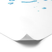 Dolphin in Splash Circle lachen Poster (Ecke)