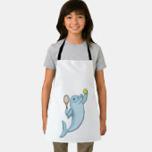 Dolphin in Tennis mit Tennisschläger Schürze (Insitu)