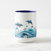 Dolphin individuelle Name Tasse personalisiert (Zentrum)