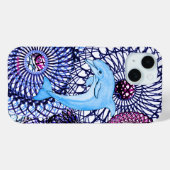 Dolphin Joy Case-Mate iPhone Hülle (Rückseite (Horizontal))