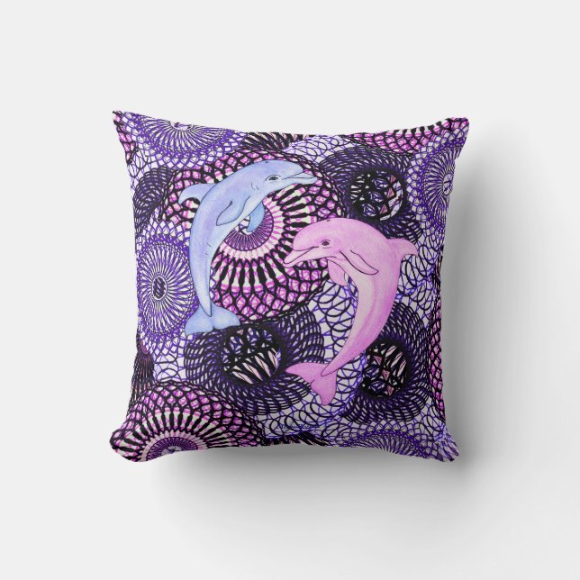Dolphin Joy Kissen (Vorderseite)