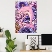 Dolphin Joy Poster (Heimbüro)