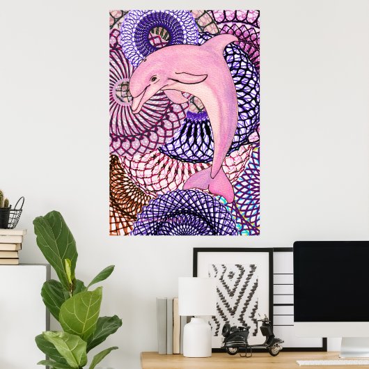 Dolphin Joy Poster (Heimbüro)