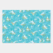 Dolphin Joy Tropical Ocean Schönes Weihnachten Geschenkpapier Set (Vorderseite)