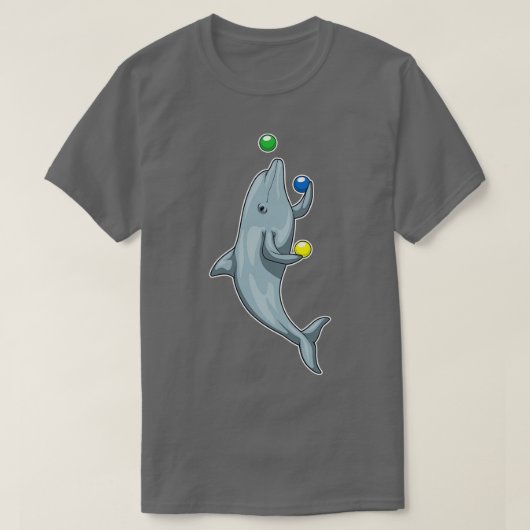Dolphin Juggler Juggle T-Shirt (Design vorne)