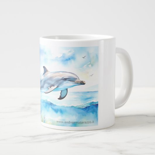 Dolphin Jumbo-Tasse (Vorderseite Rechts)
