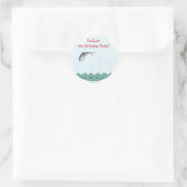 Dolphin Jumping For Joy Personalisiert Runder Aufkleber (Tasche)