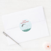 Dolphin Jumping For Joy Personalisiert Runder Aufkleber (Umschlag)