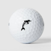 Dolphin Jumping Golf Balls Golfball (Vorderseite)