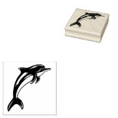 Dolphin Jumping Gummistempel (Stempel)