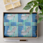 Dolphin Jumping Ocean Splash Tropical Sea Life Seidenpapier (Geschenk)