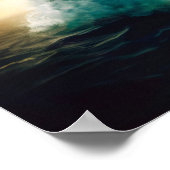 Dolphin Jumping out of Water Poster (Ecke)