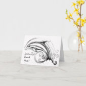 Dolphin-Karte Karte (Gelbe Blume)