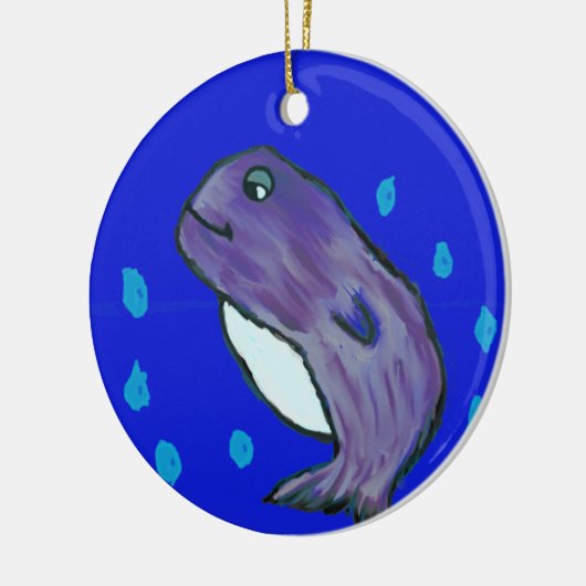 Dolphin Keramik Ornament (Links)