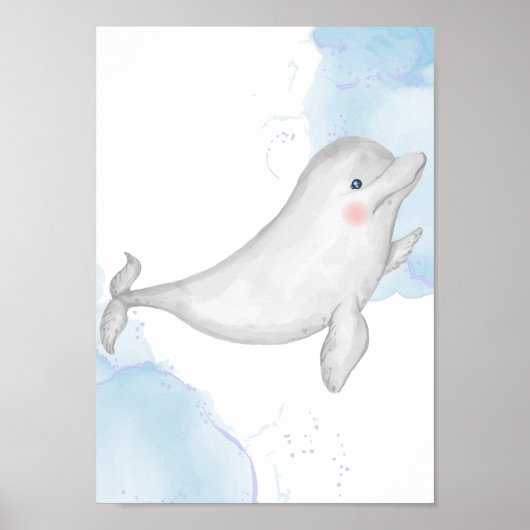 Dolphin Kinderzimmer Poster Sea Animal Kids (Vorne)