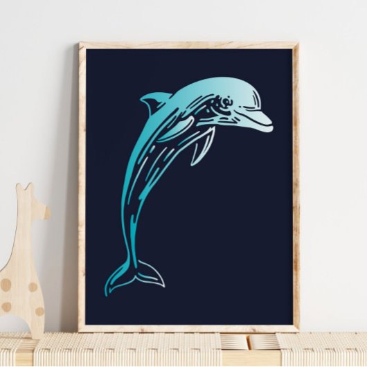 Dolphin-Kreatur-Print | Dolphin Wall Print Poster