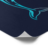 Dolphin-Kreatur-Print | Dolphin Wall Print Poster (Ecke)