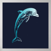 Dolphin-Kreatur-Print | Dolphin Wall Print Poster (Vorne)