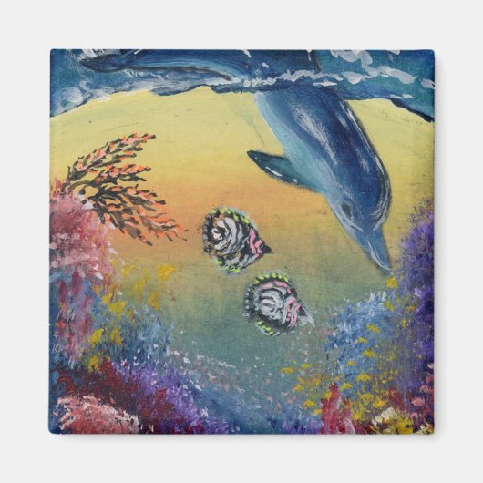 Dolphin-Kühlschrankmagnet Magnet (Vorne)